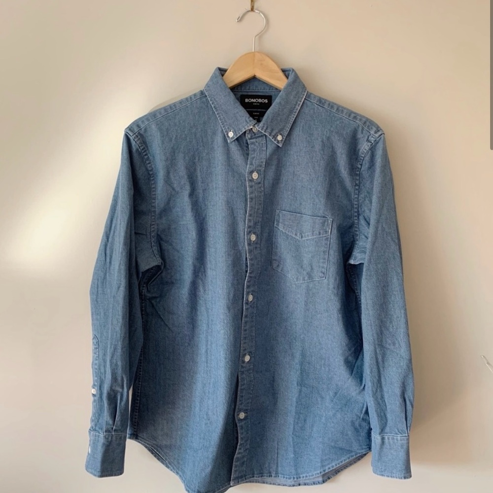 Bonobos stretchy denim shirt ￼